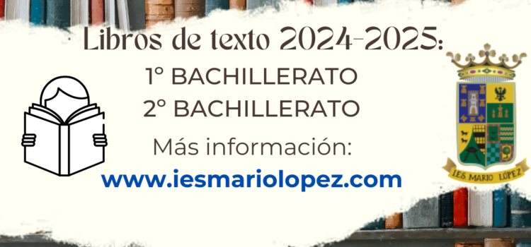 Libros Bachillerato curso 2024-2025